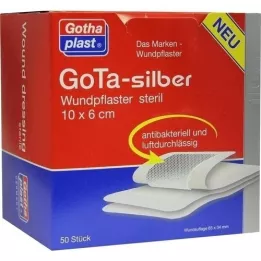 GOTA SILBER Gips 6x10 cm steril, 50 st