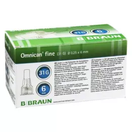 OMNICAN fin Penkanyl 31 G 0,25x6 mm, 100 st