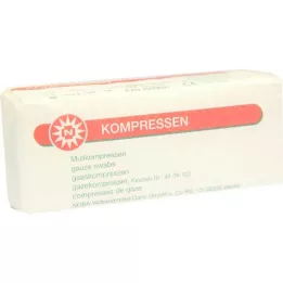 MULLKOMPRESSEN 5x5 cm unstertil 8 -Fold, 100 st