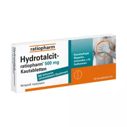 HYDROTALCIT-ratiopharm 500 mg tuggtabletter, 20 st