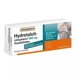 HYDROTALCIT-ratiopharm 500 mg tuggtabletter, 50 st