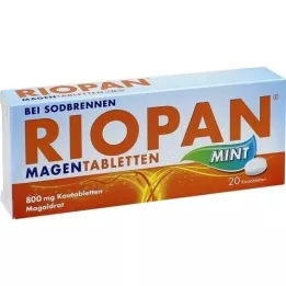 RIOPAN Magstabletter Mint 800 mg tuggtabletter, 20 st
