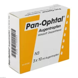 PAN OPHTAL Ögondroppar, 3X10 ml