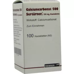 Kalciumkarbonat 500, 100 st