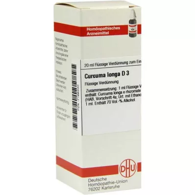 CURCUMA LONGA D3 Spädning, 20 ml