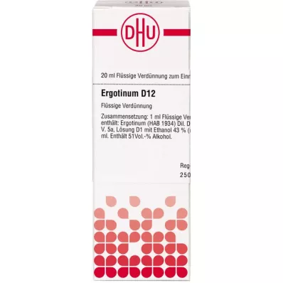 ERGOTINUM D 12 Spädning, 20 ml ERGOTINUM D 12 Spädning, 20 ml