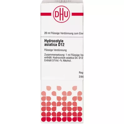 Hydrocotyle asiatica d12, 20 ml Hydrocotyle asiatica d12, 20 ml