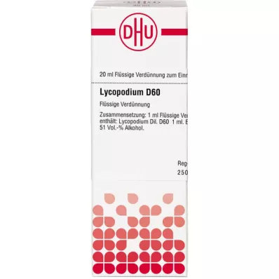 LYCOPODIUM D 60 Spädning, 20 ml LYCOPODIUM D 60 Spädning, 20 ml