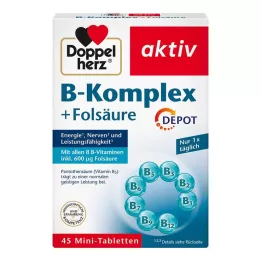 DOPPELHERZ B-komplex+folsyratabletter, 45 st