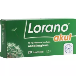 LORANO Akuta tabletter, 20 st