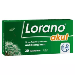 LORANO akuta tabletter, 20 st