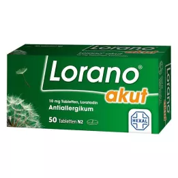 LORANO akuttabletter, 50 st
