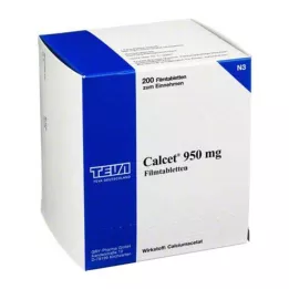 CALCET 950 mg filmbelagda tabletter, 200 st