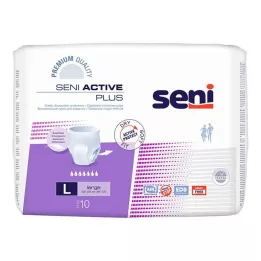 SENI Active Plus Incontinence Slip en gång L, 10 st