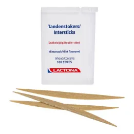 Tandstickor Lactona Intersticks mint dubbeländade, 100 st
