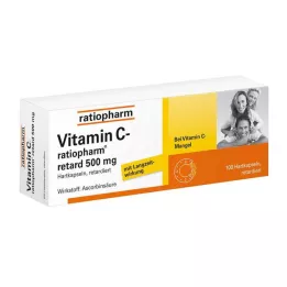 VITAMIN C-RATIOPHARM retard 500 mg kapslar, 100 st