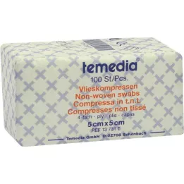 VLIESKOMPRESSEN 5x5 cm icke-steril 4-lagers, 100 st