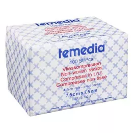 VLIESKOMPRESSEN 7,5x7,5 cm icke-steril 4-lagers, 100 st