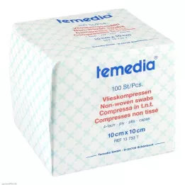 VLIESKOMPRESSEN 10x10 cm icke-steril 4-lagers, 100 st