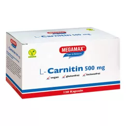 L-CARNITIN 500 mg Megamax kapslar, 120 st