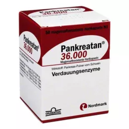 PANKREATAN 36 000 gastroresistenta hårda kapslar, 50 st