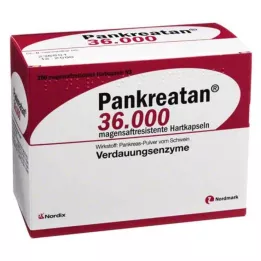 PANKREATAN 36 000 gastroresistenta hårda kapslar, 200 st