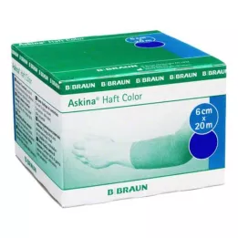 ASKINA självhäftande bandage färg 6 cmx20 m blå, 1 st