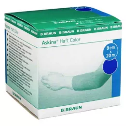 ASKINA Självhäftande bandage Färg 8 cmx20 m blå, 1 st
