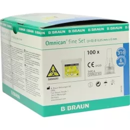 Omnican Fine Set Pen Canül 0.25x6 mm A 100st, 1 P