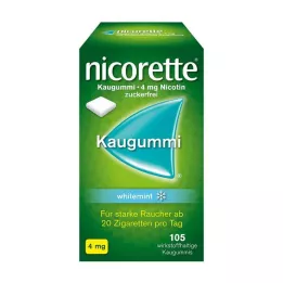 NICORETTE Tuggummi 4 mg vitmint, 105 st