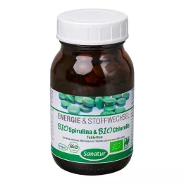 BIOSPIRULINA & Biochlorella 2-i-1 tabletter, 250 st