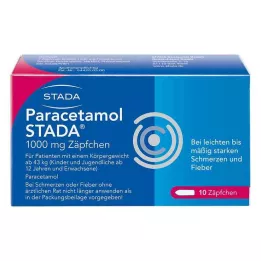 PARACETAMOL STADA 1000 mg stolpiller, 10 st