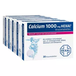 CALCIUM 1000 HEXAL brustabletter, 100 st