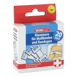 Klämmor för bandage + bandage, 20 st