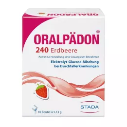 ORALPÄDON 240 Strawberry Btl Pulver, 10 st