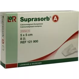 SUPRASORB ett kalciumalginat compr.5x5 cm, 8 st
