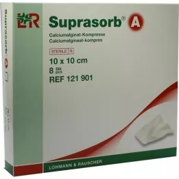 SUPRASORB En kalciumalginat som omfattar.10x10 cm, 8 st