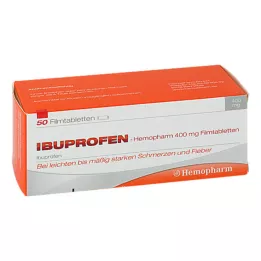 IBUPROFEN Hemopharm 400 mg filmdragerade tabletter, 50 st