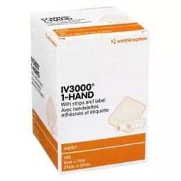 OPSITE IV 3000 6x7 cm transparent kanylfixering, 100 st