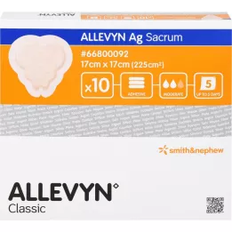 ALLEVYN Ag Sacrum 17x17 cm sårförband, 10 st