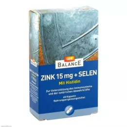 GEHE BALANCE Zink 15 mg + selenkapslar, 60 st