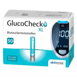 GLUCOCHECK XL Blodsockertestremsor, 50 st