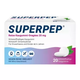 SUPERPEP Resetuggummi Dragees 20 mg, 20 st