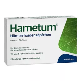 HAMETUM Hemorrojder suppositorier, 10 st