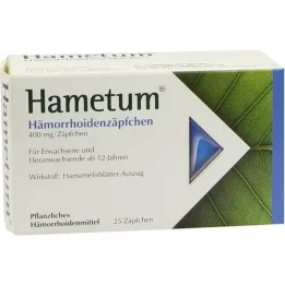HAMETUM Hemorroid -suppositorier, 25 st