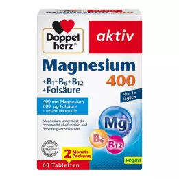 DOPPELHERZ Magnesium 400 mg tabletter, 60 st