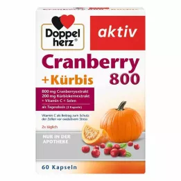 DOPPELHERZ Tranbär+Pumpa kapslar, 60 st
