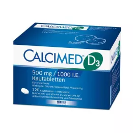 CALCIMED D3 500 mg/1000 I.E. tuggtabletter, 120 st