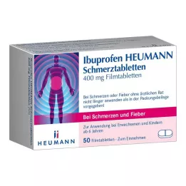 IBUPROFEN Heumann smärttabletter 400 mg, 50 st