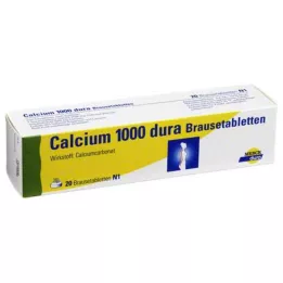 CALCIUM 1000 dura brustabletter, 20 st